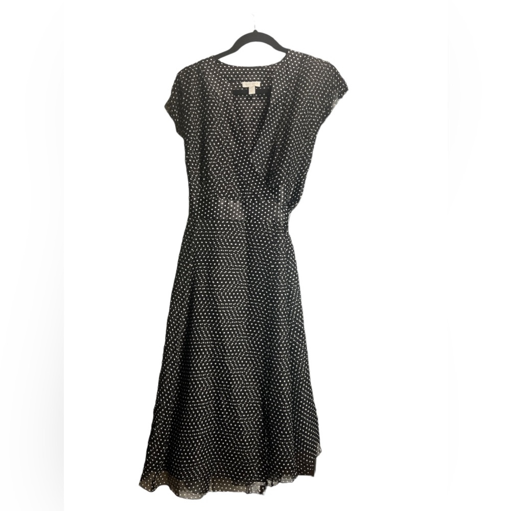 Charter Club Polka Dot Wrap Dress. Size 6.